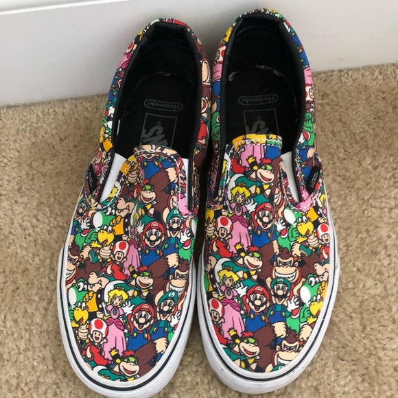 vans slip on nintendo